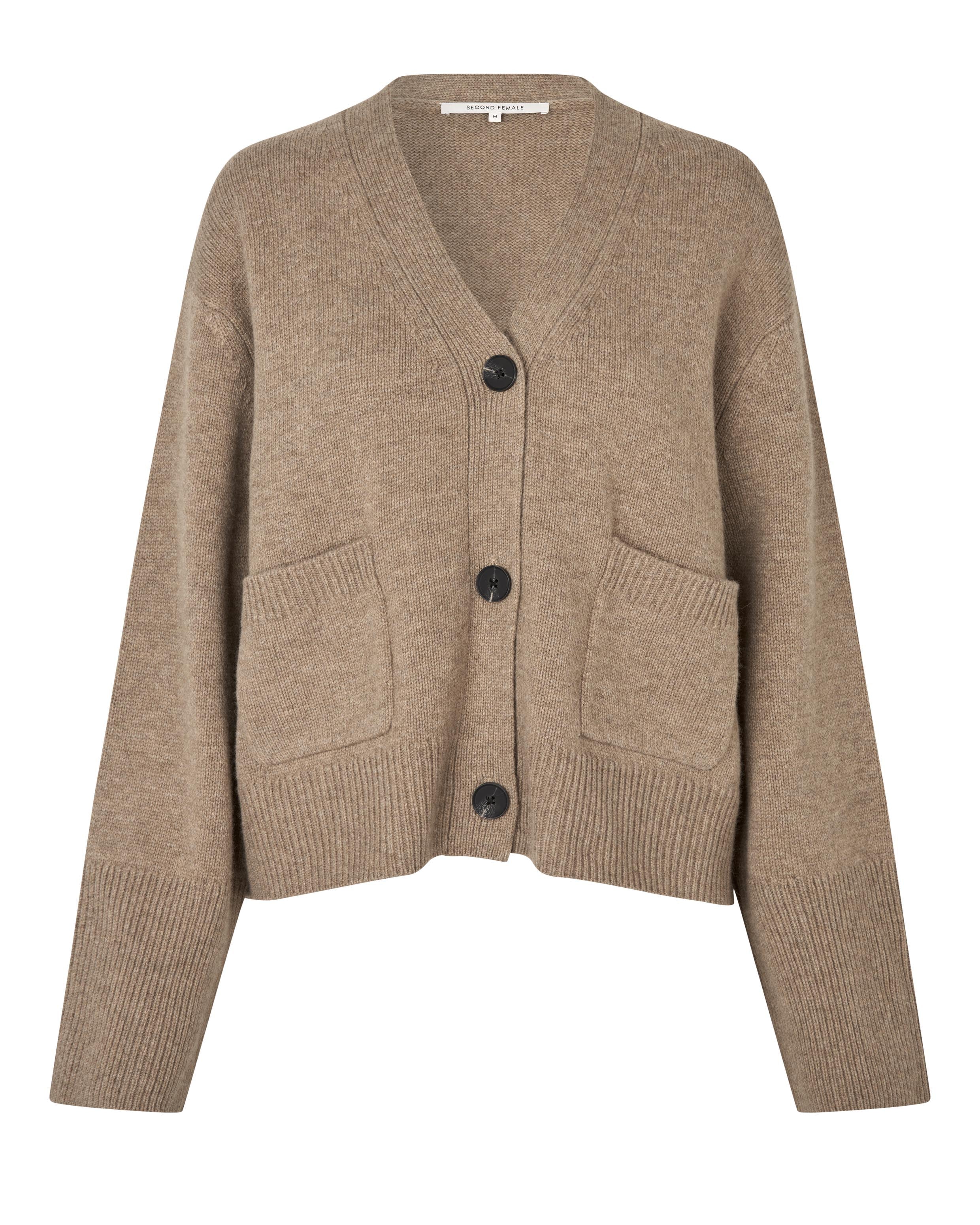 Alpha cardigan - Camel Melange