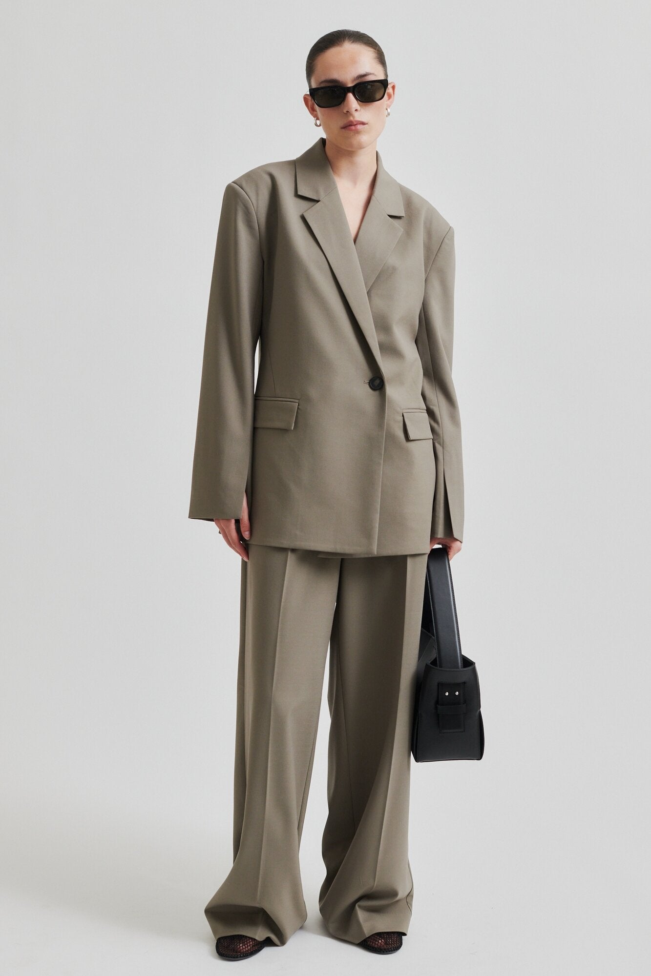 Leabra lædertaske - sort