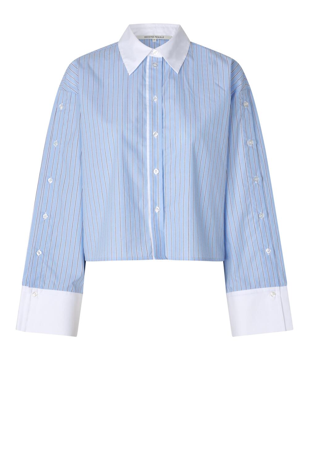 Alanis Combi skjorte - Light Blue Stripe