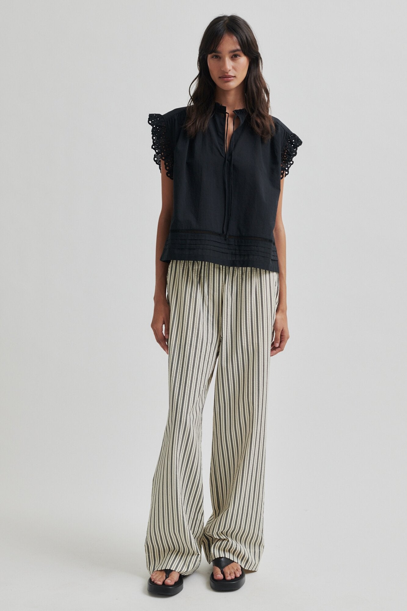 Serifa bukser - sort