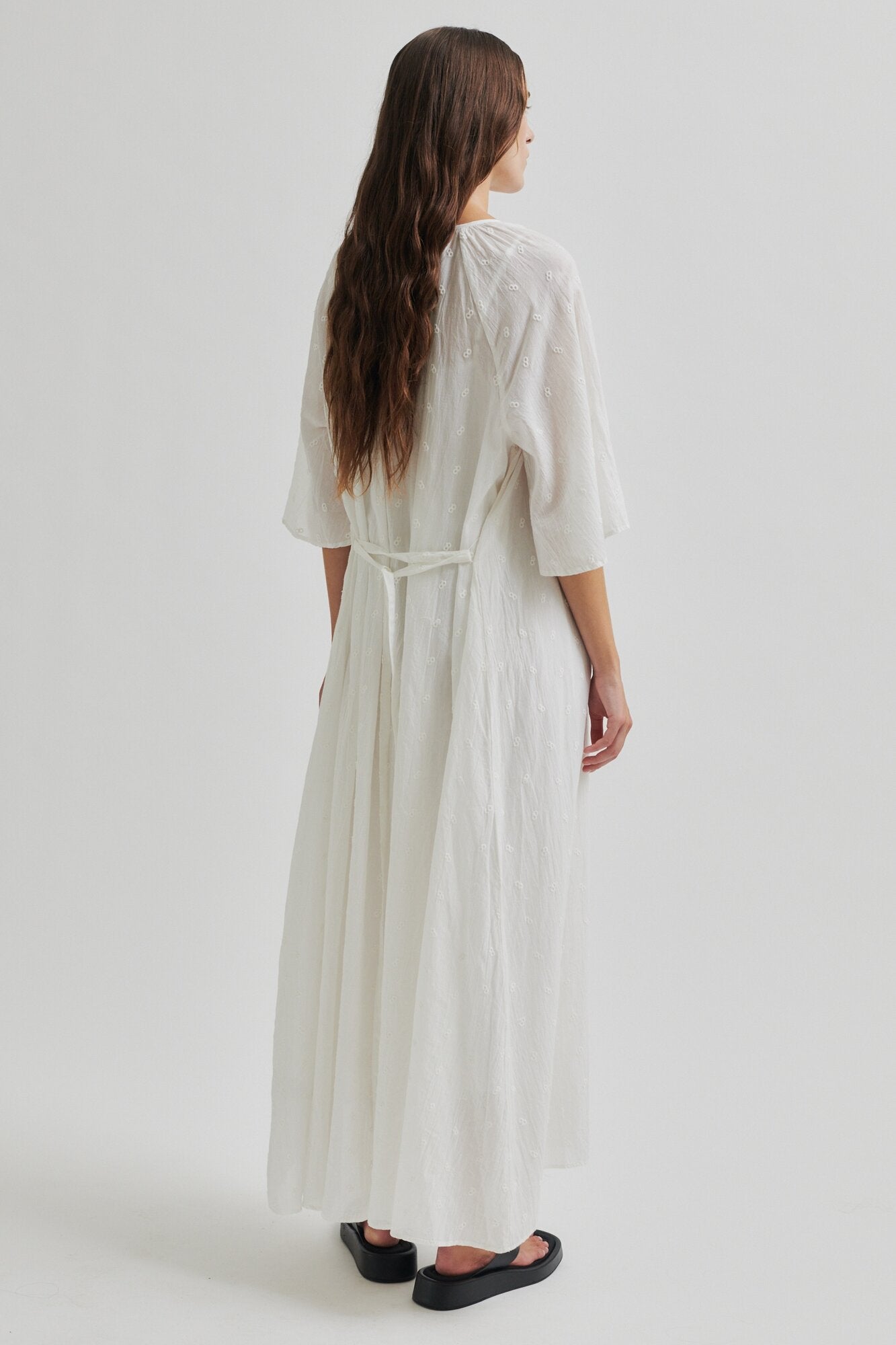 Ericae lang kjole - White Alyssum