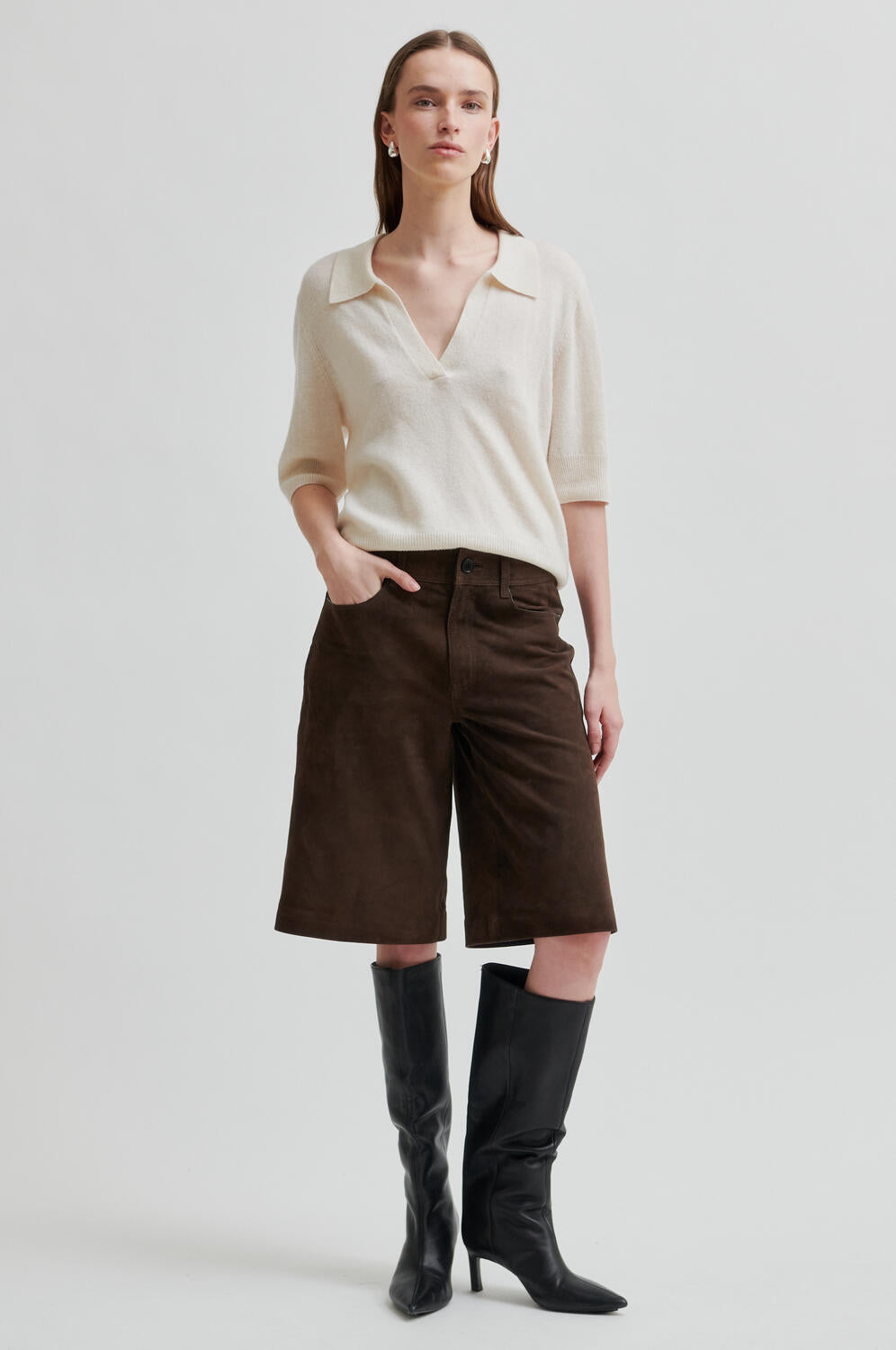 Noormie ruskind shorts - Chocolate Brown