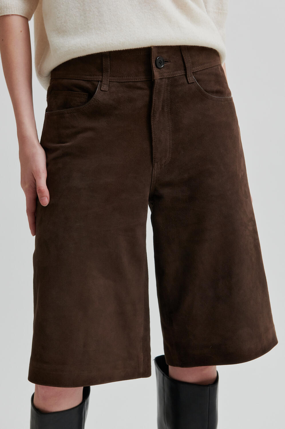 Noormie ruskind shorts - Chocolate Brown