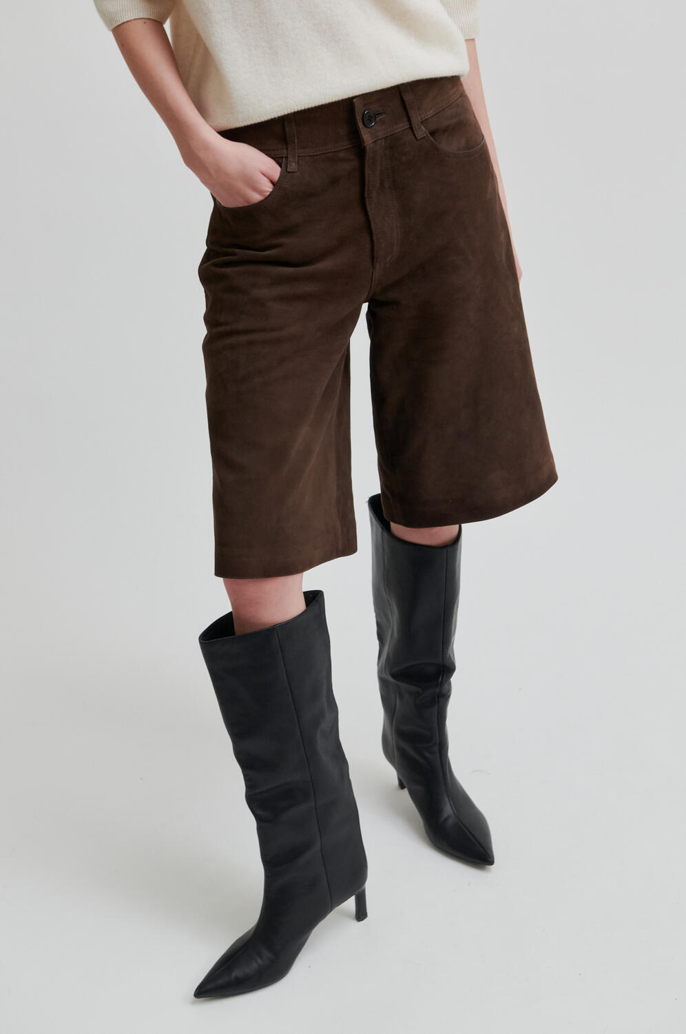 Noormie ruskind shorts - Chocolate Brown