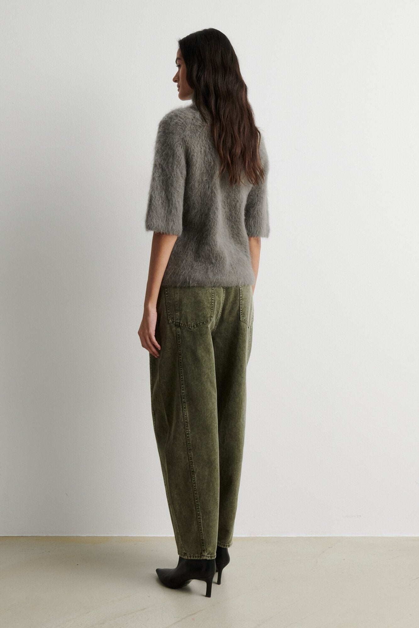 Jaye barrel jeans - Green Denim
