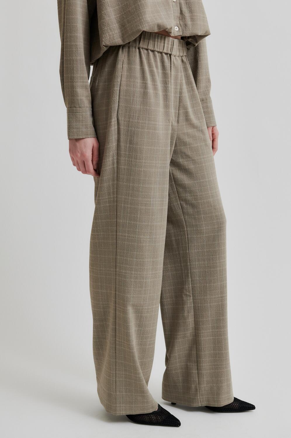 Maira bukser - Mid Brown Melange