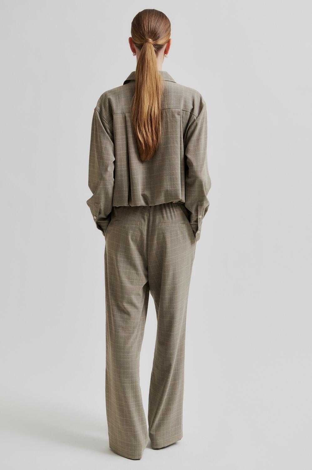 Maira bukser - Mid Brown Melange