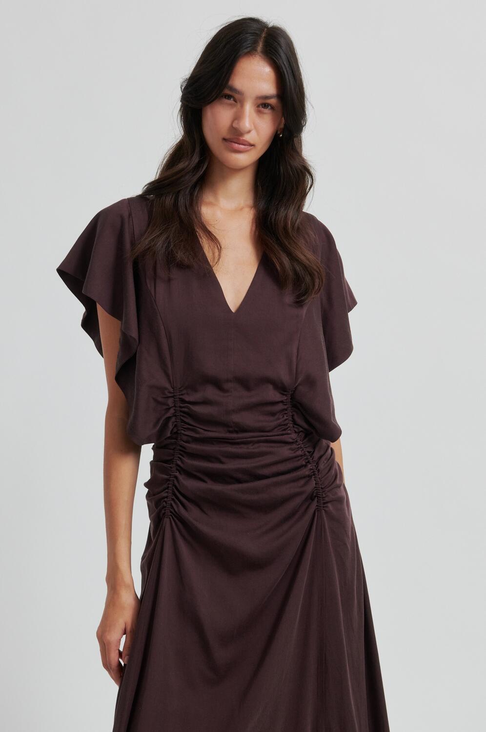 Winnie kjole - Chocolate Plum