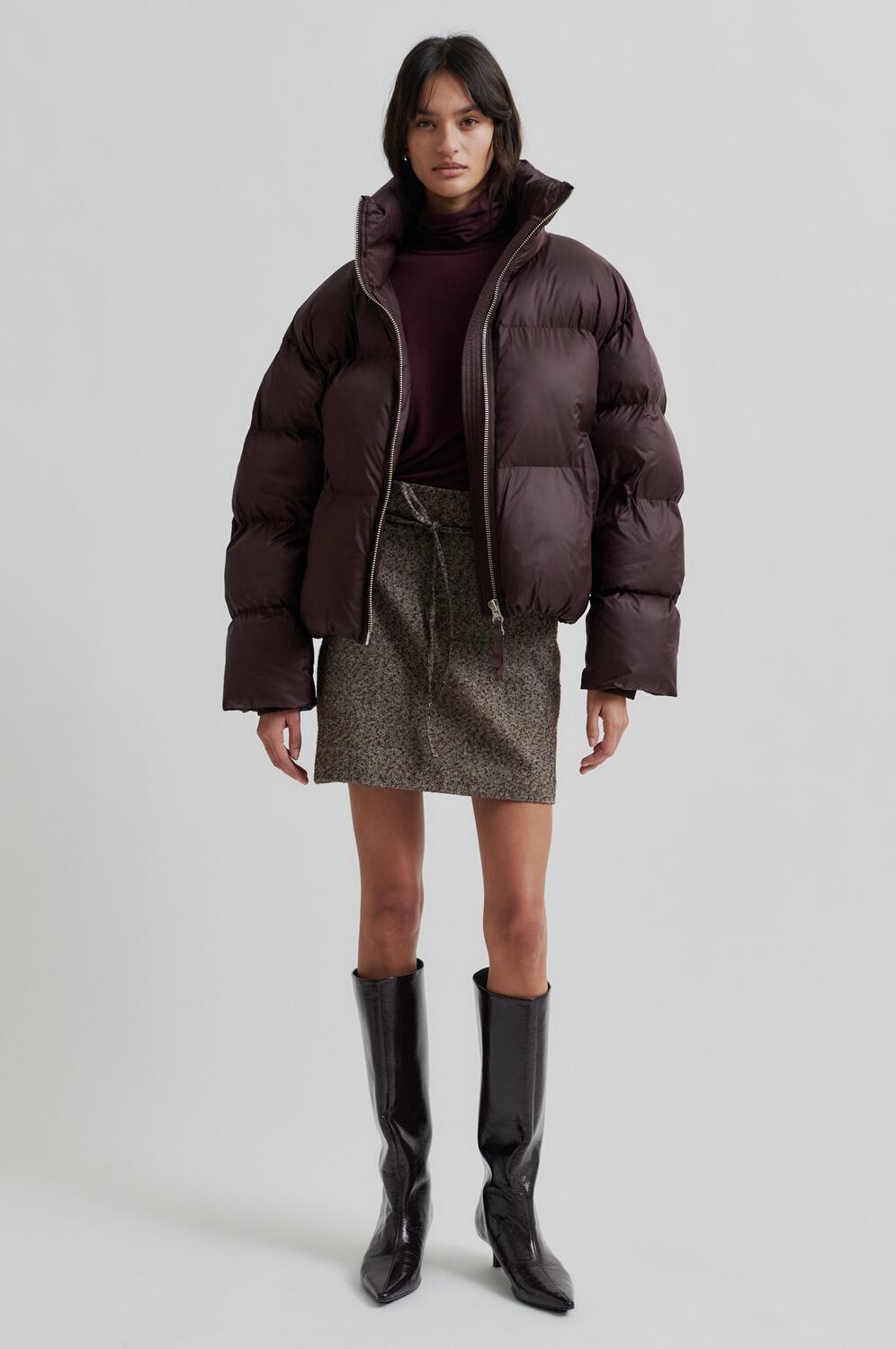 Riya dunjakke - Chocolate Plum