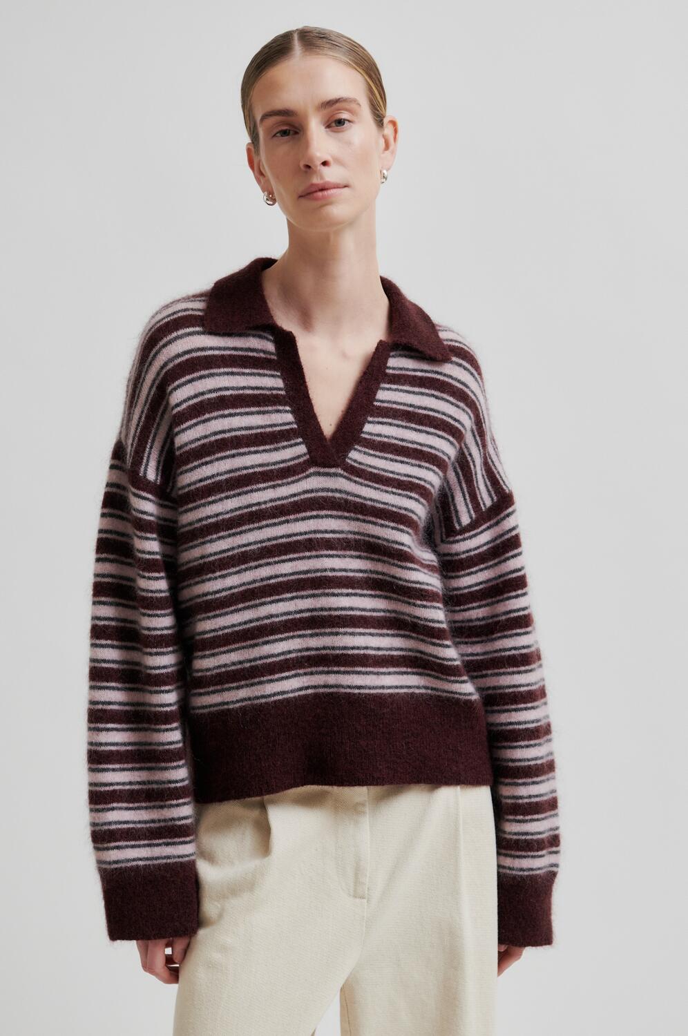 Vienna strikket polotrøje - Sassafras