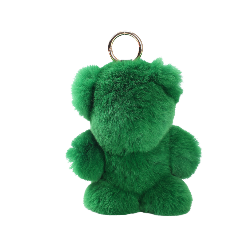 Fluffy Bear taskevedhæng - grøn