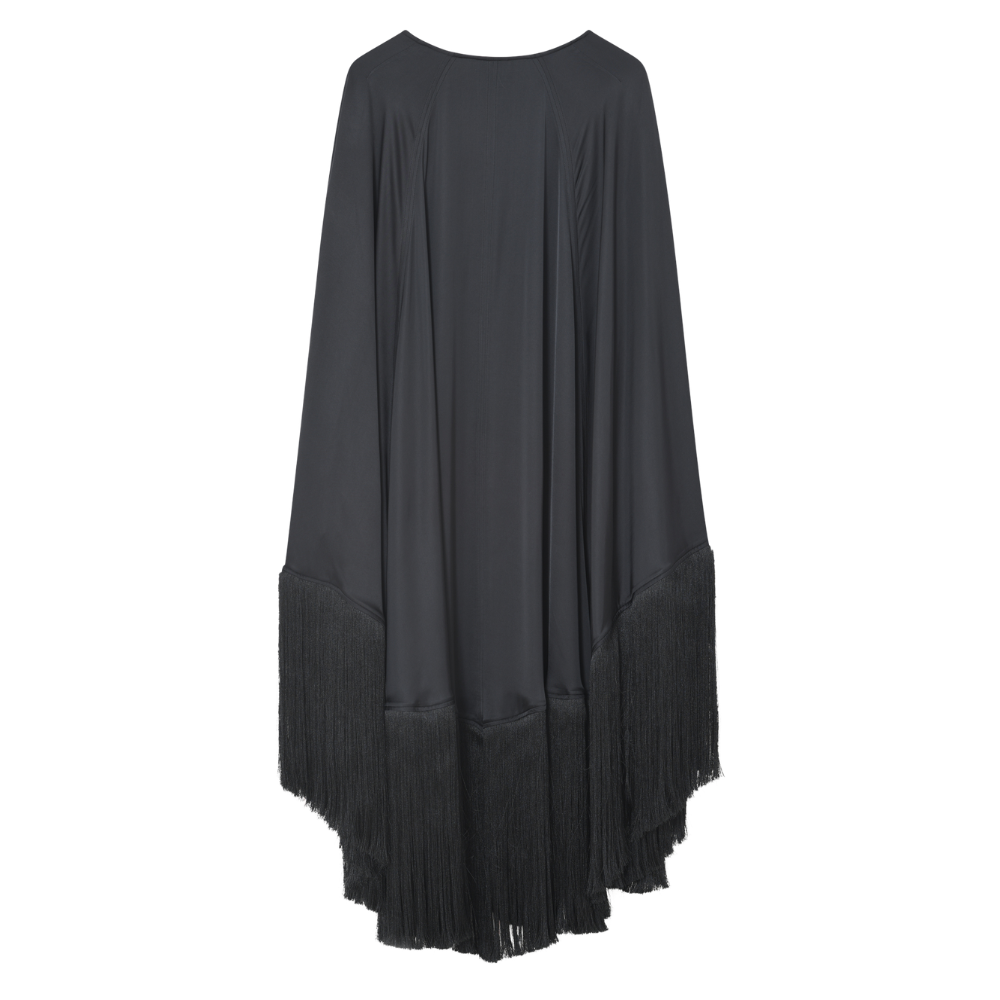 Saxon Fluid Viscose kjole – Black
