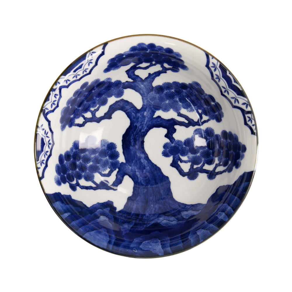 Wa ramen gævesæt, Blue/White - 6 dele