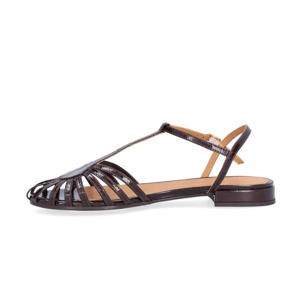 Flade sandaler - Mogano naplack 266
