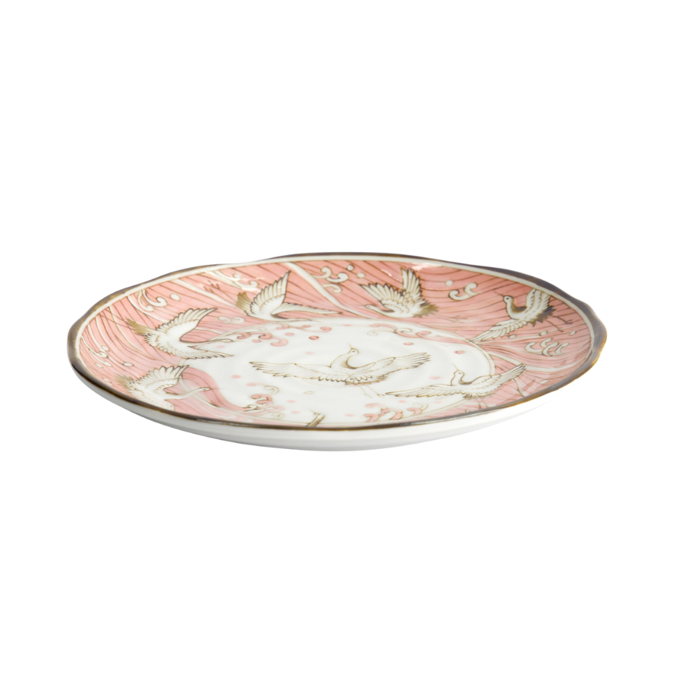 Crane tallerken, Pink - Ø16,5 cm