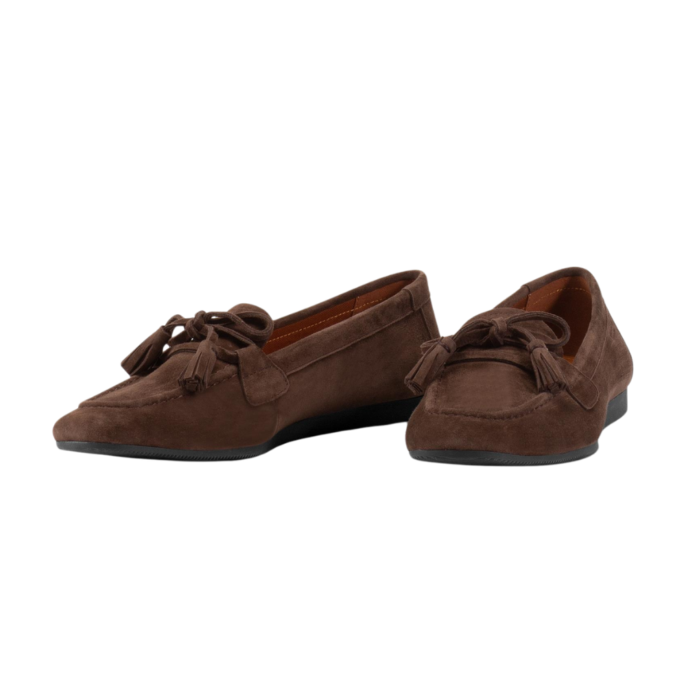 Hillary Suede loafers - Coffee