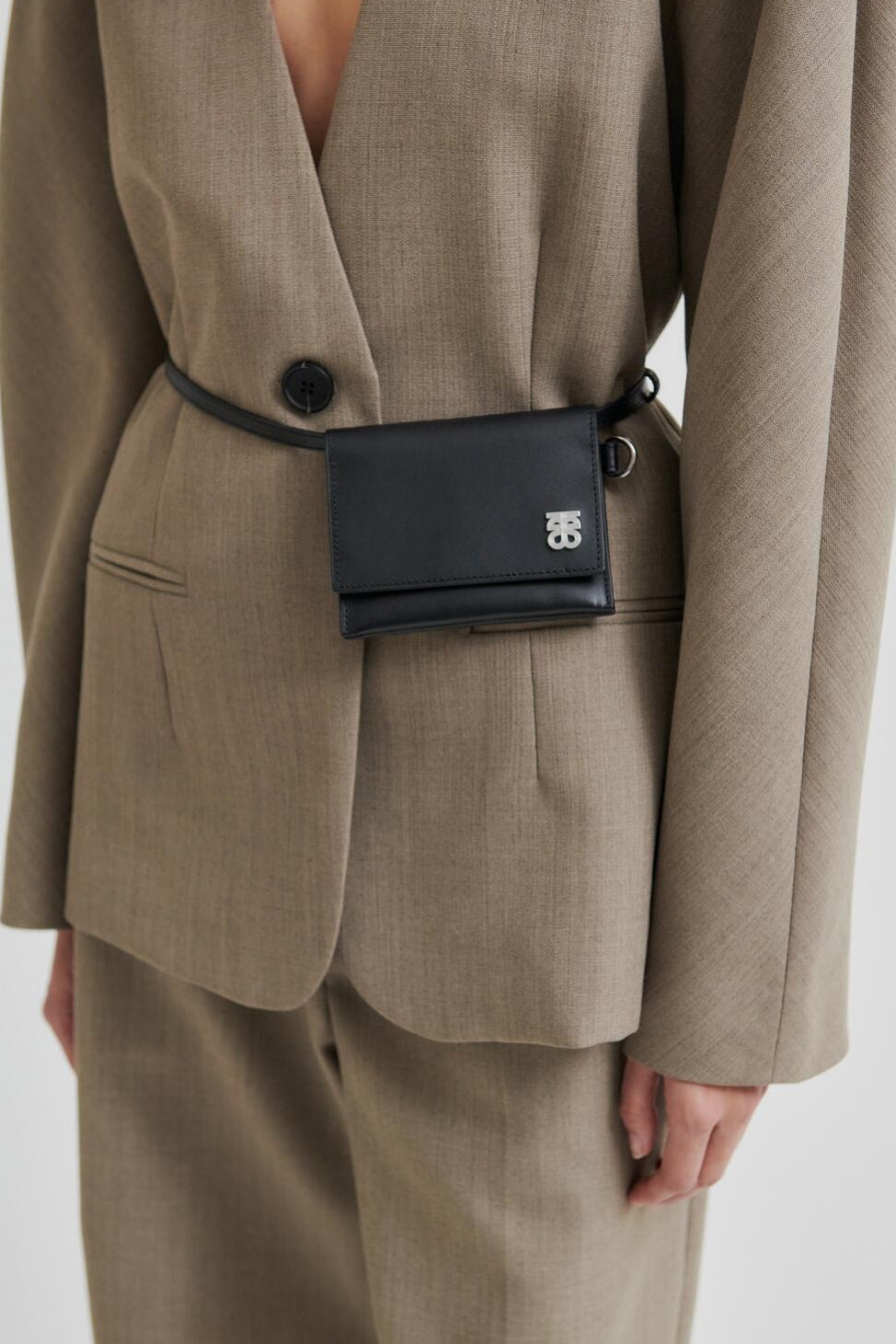 Belta lædertaske - sort