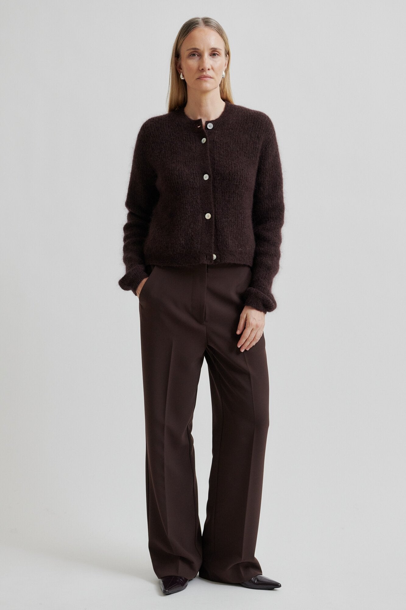 Andrea Rib strikket cardigan - Demitasse