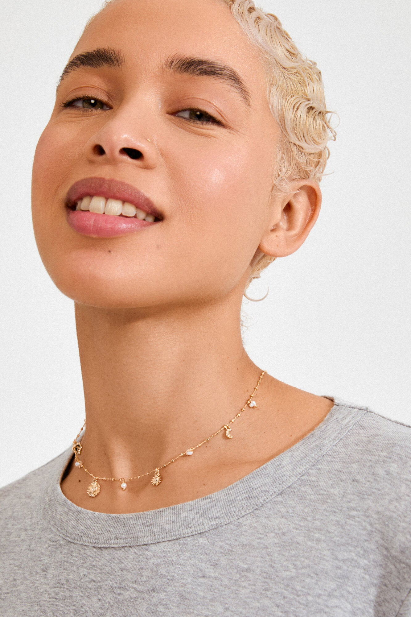 Mylan halskæde - forgyldt