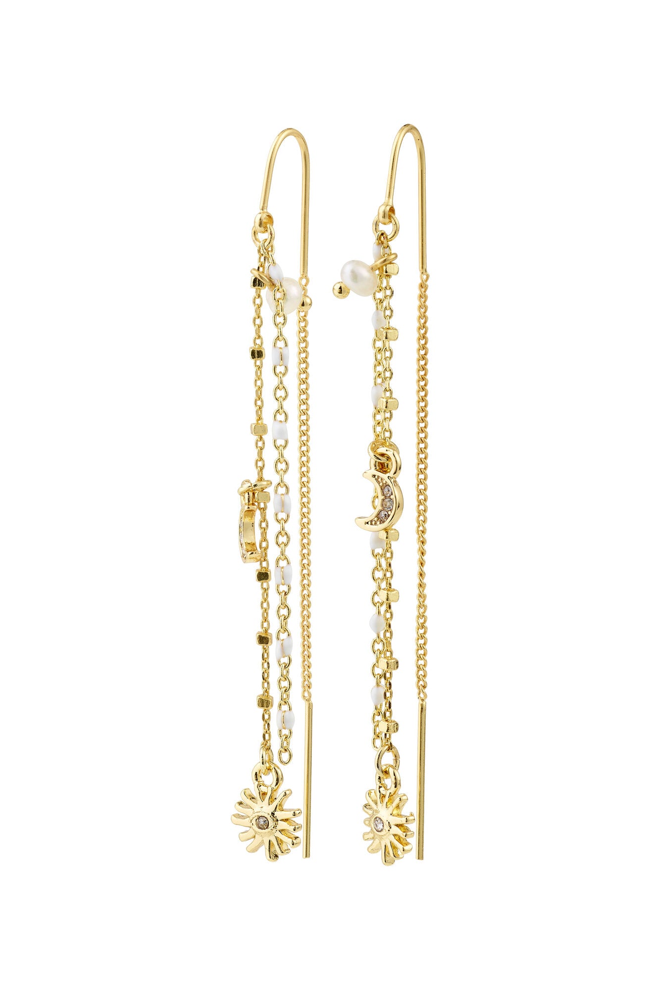 Mylan hængeøreringe - forgyldt