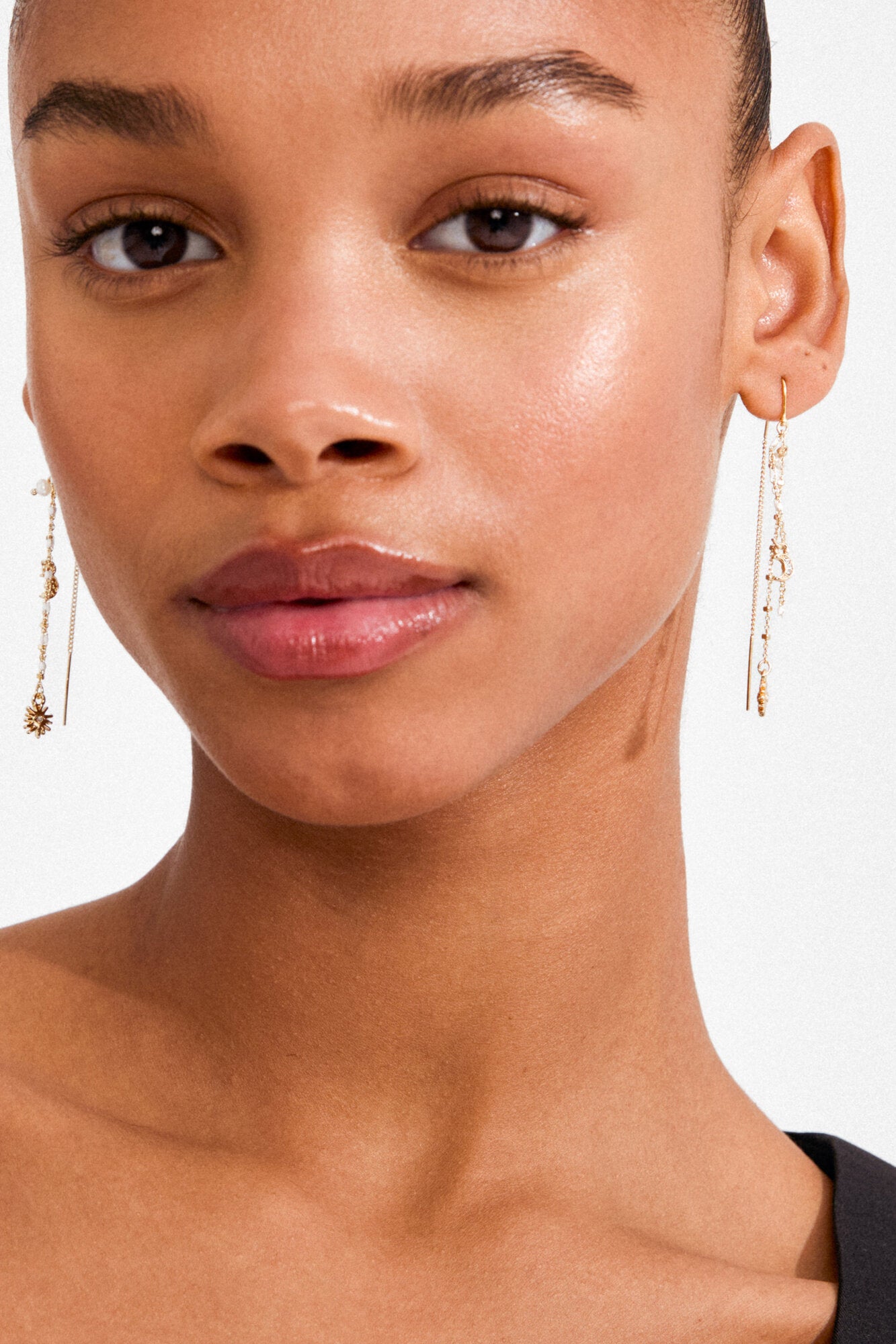 Mylan hængeøreringe - forgyldt