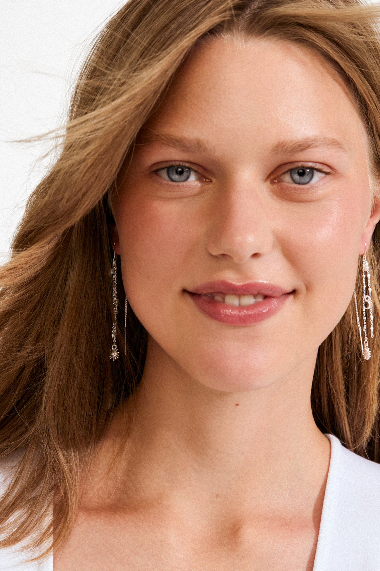 Mylan hængeøreringe - sølvbelagt