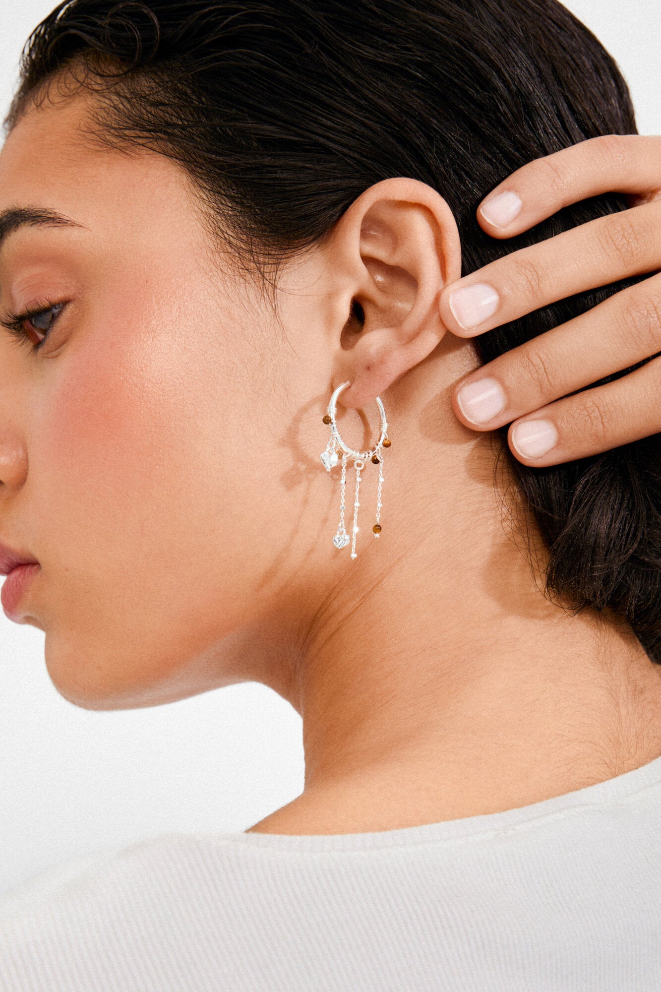 Mylan hoops - sølvbelagt