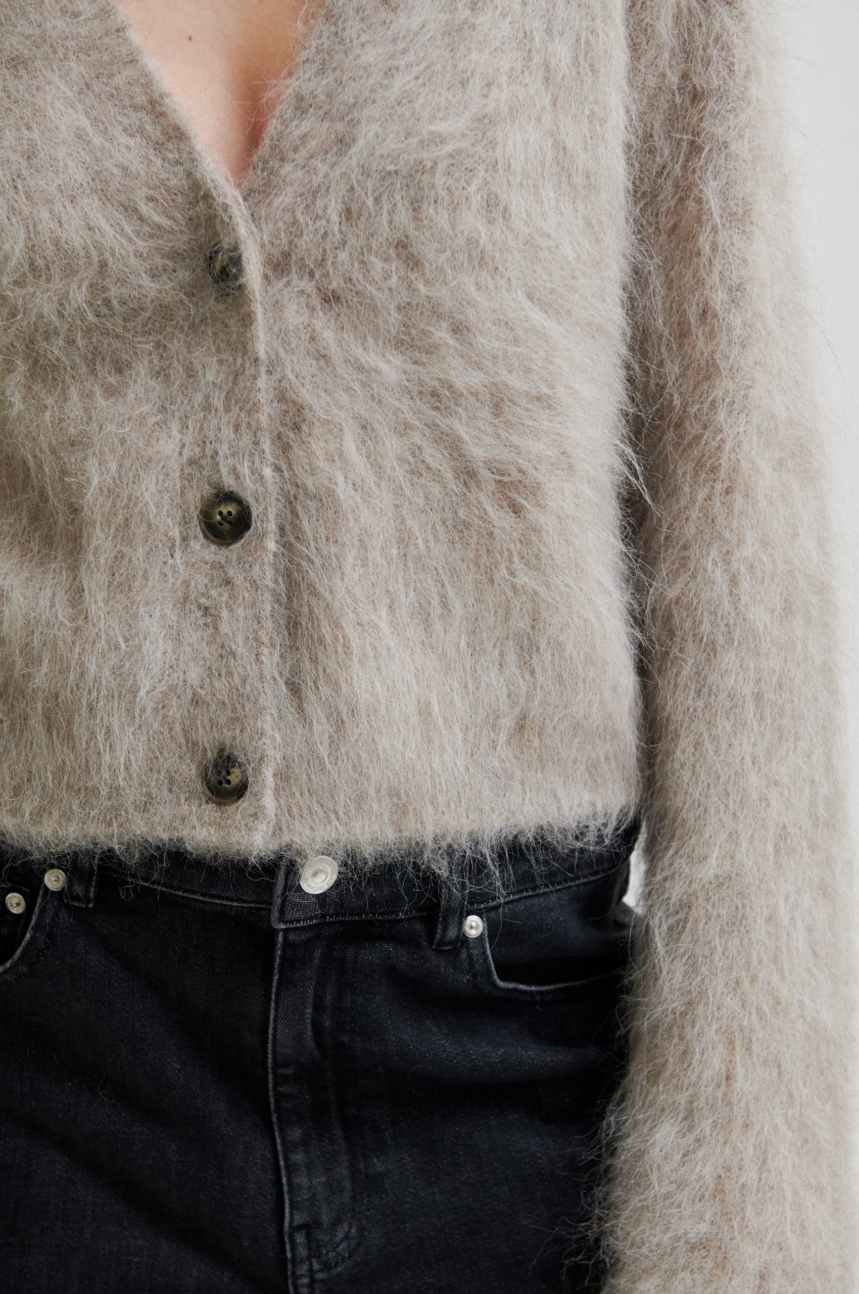 Karla cardigan - Pumice Stone