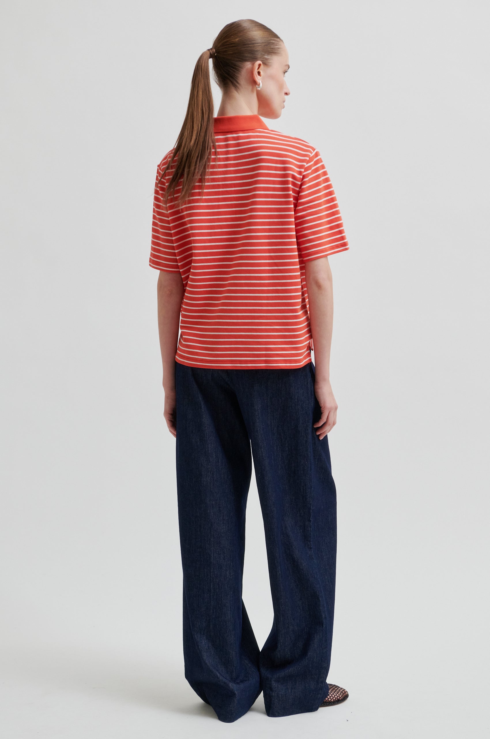 Verbie polotrøje - Red With Light Rose