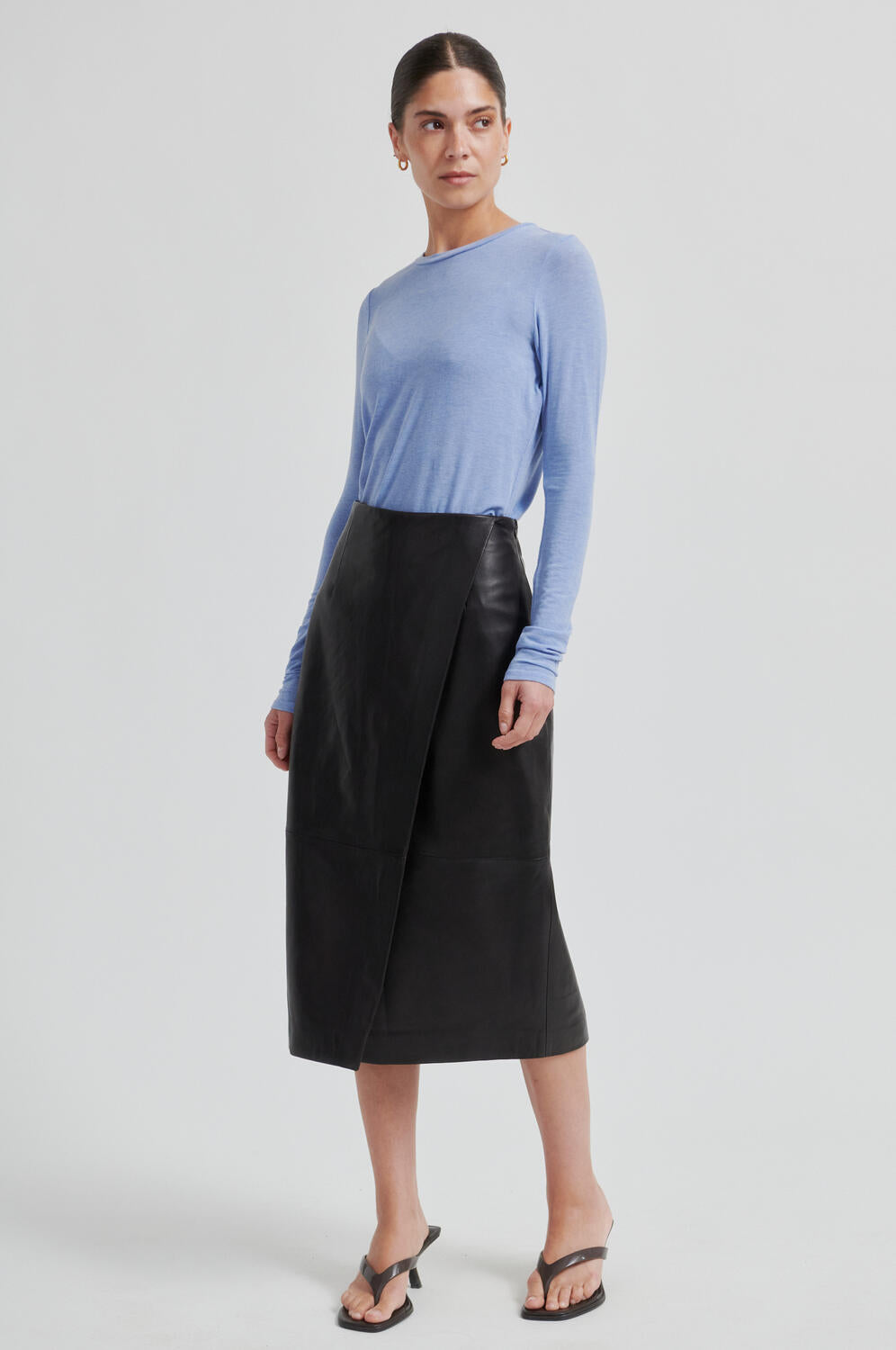 Novel lædernederdel - Chocolate Torte