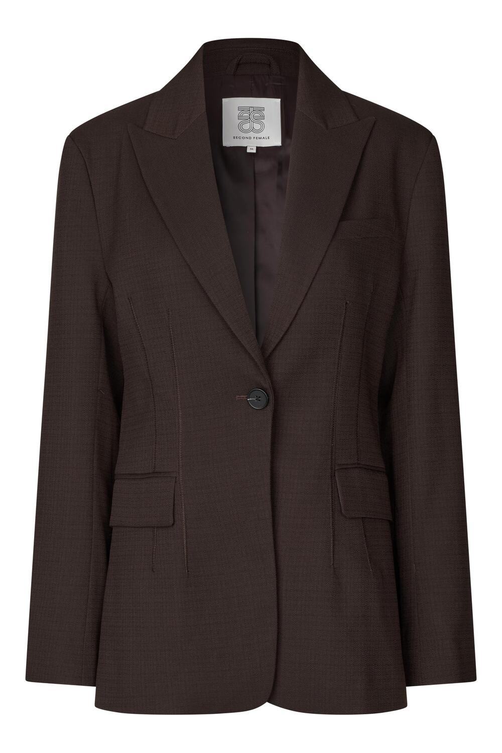 Sella Fitted blazer - Chocolate Torte