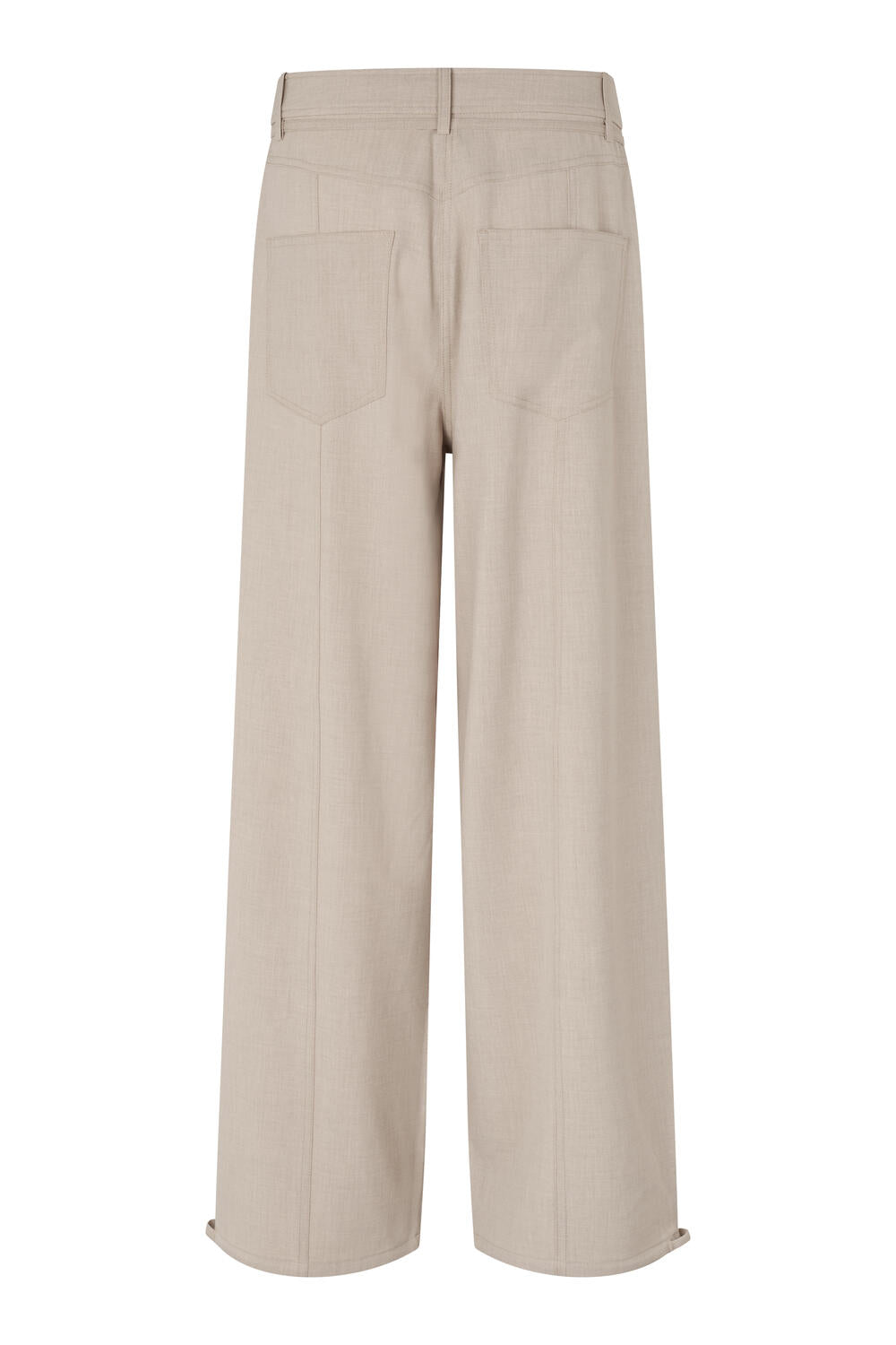 Zoie bukser - Light Beige Melange