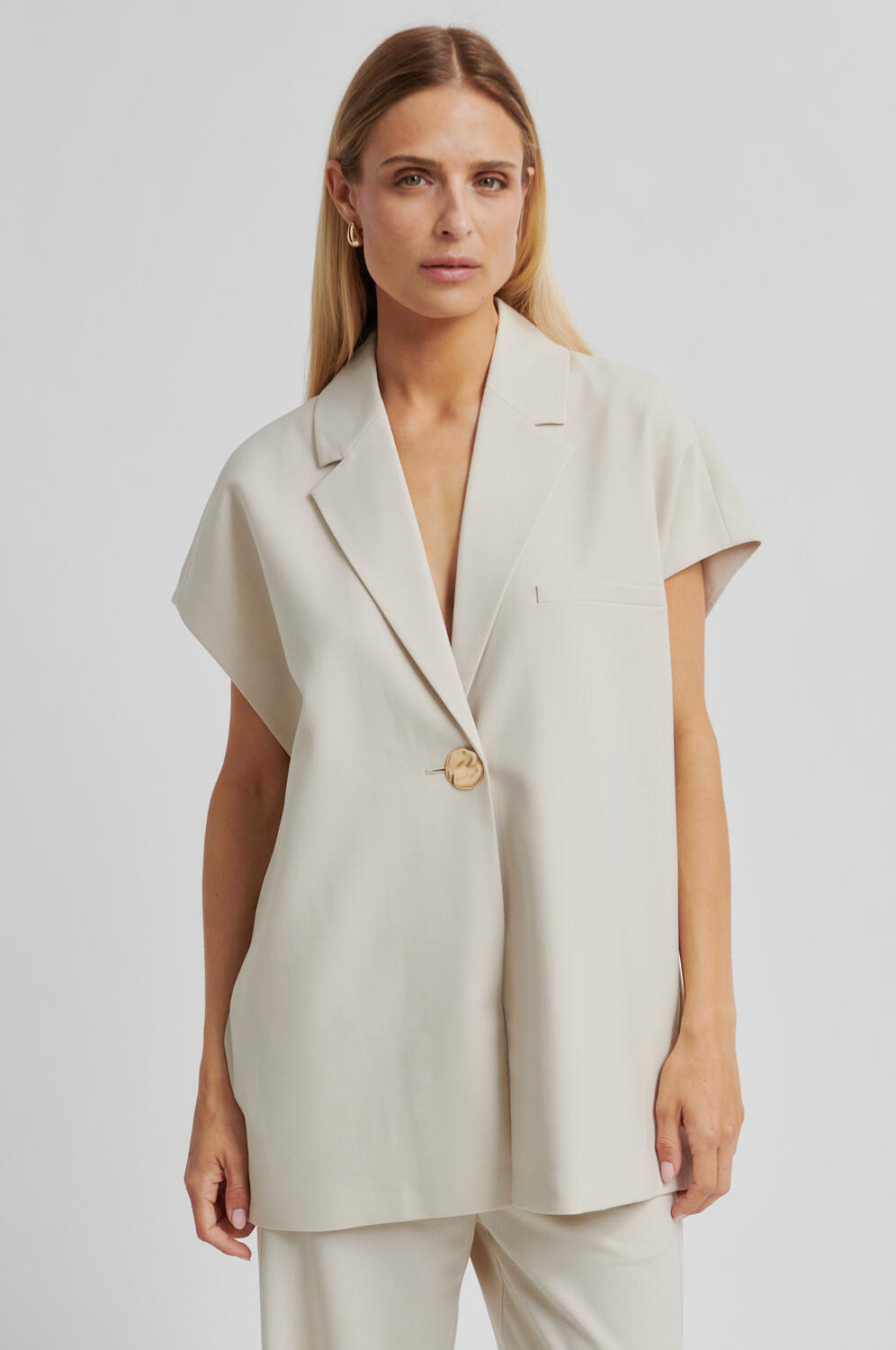 Blanca blazer vest - Soft Beige