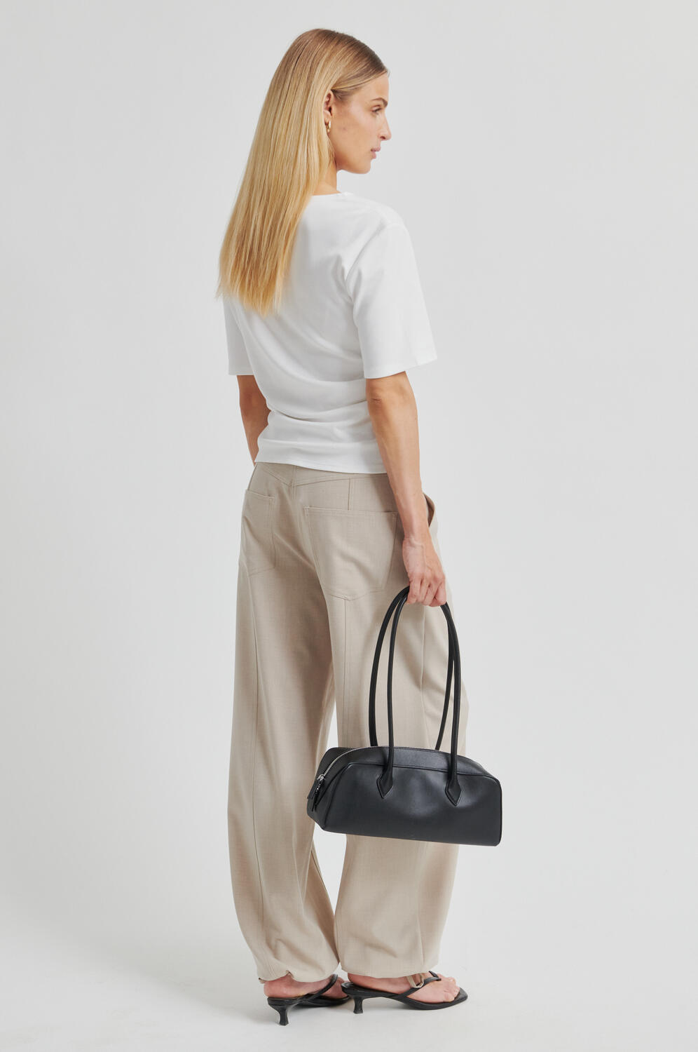 Ulina Drape t-shirt - hvid