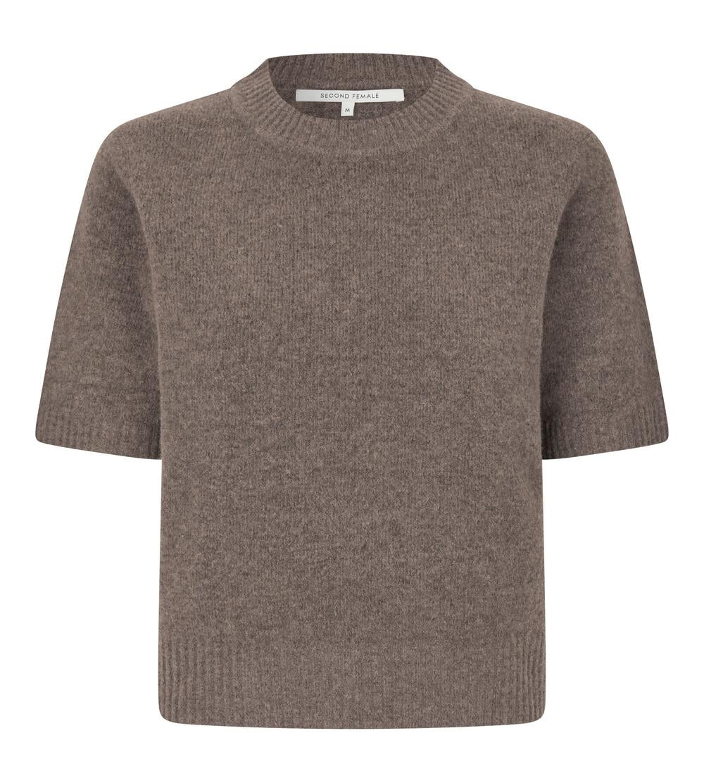 Billa O-Neck striktrøje - Major Brown