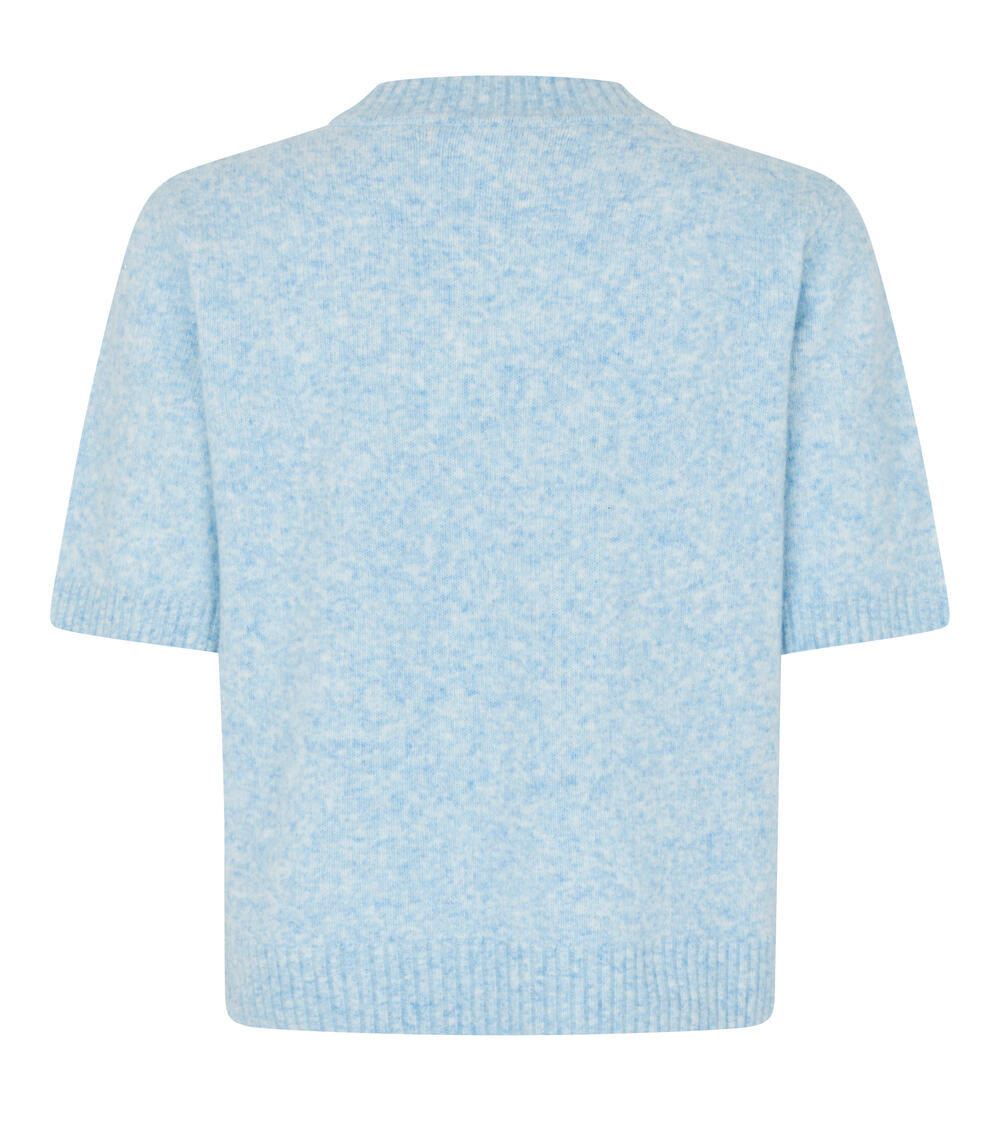 Billa O-Neck striktrøje - Powder Blue