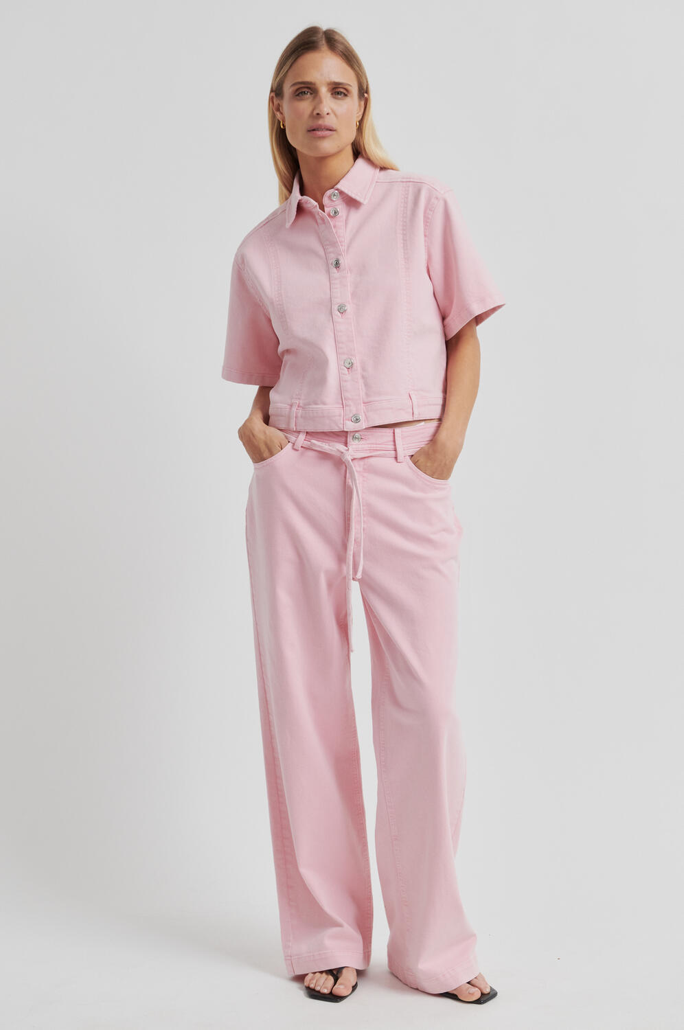 Isella denimskjorte - Pale Lilac