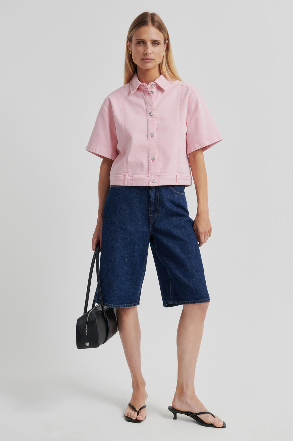 Isella denimskjorte - Pale Lilac