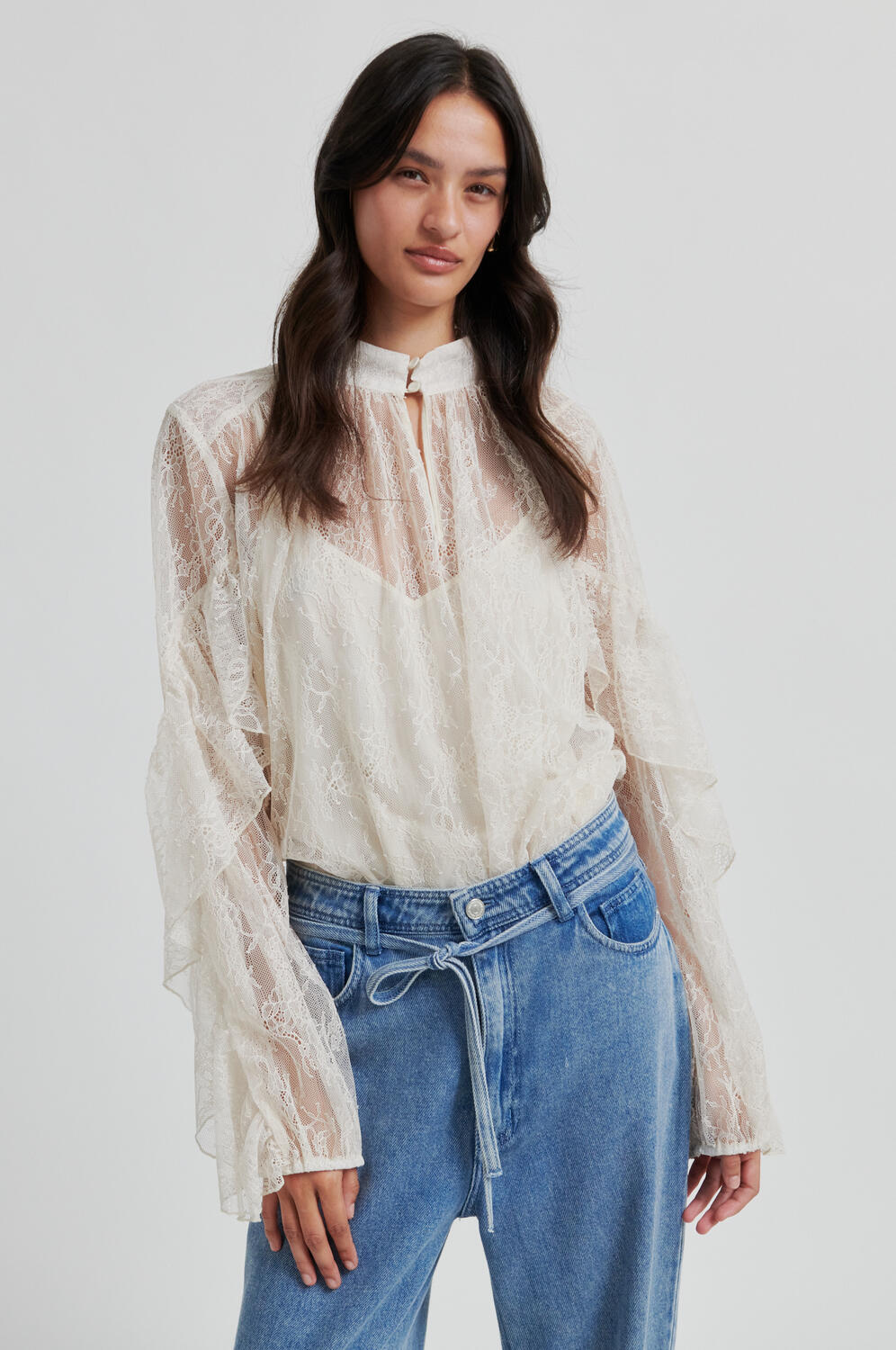 Sybell blondebluse - Soft Beige