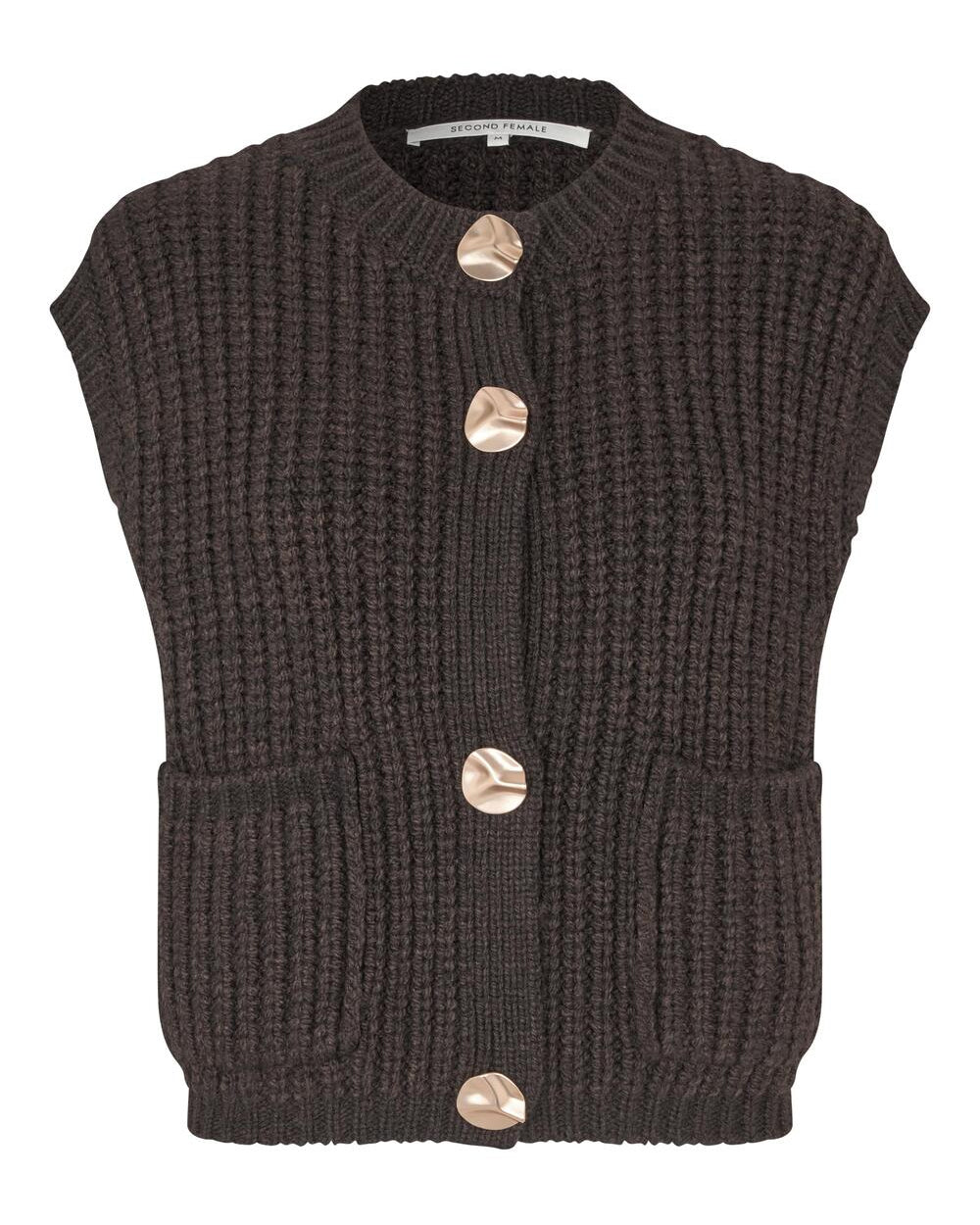 Ulrikke strikvest - Chocolate Torte