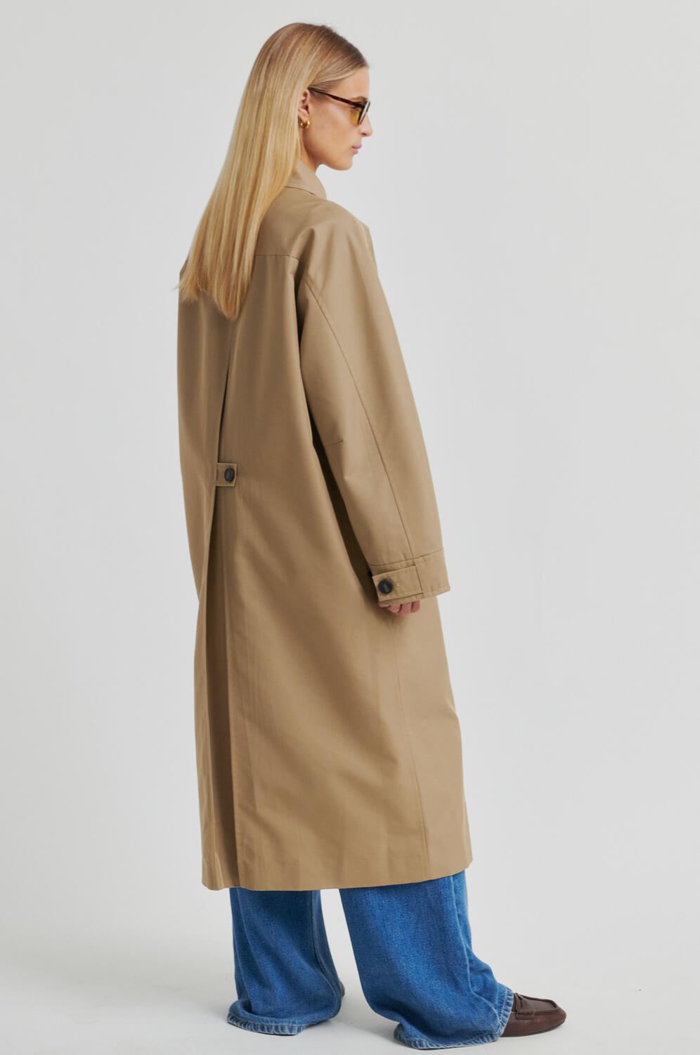 Effye trenchcoat - Petrified Oak