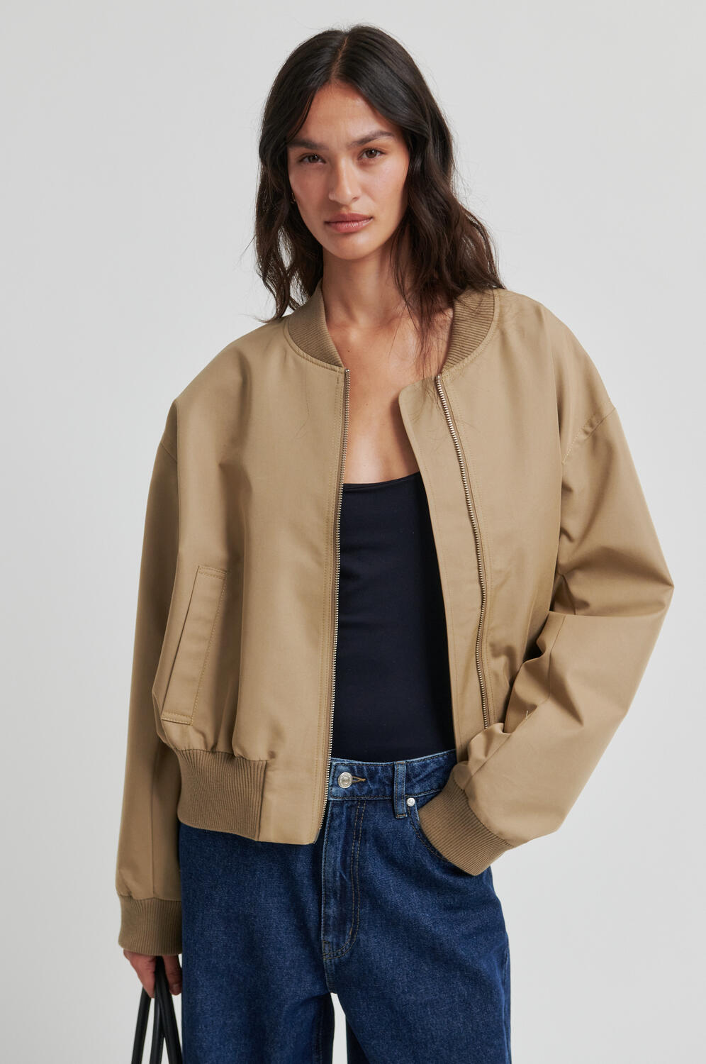 Effye bomberjakke - Petrified Oak