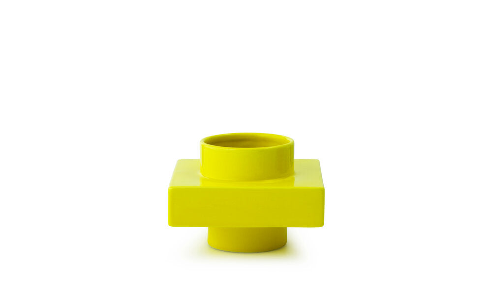 Deko objects lille vase, Lemon - H12 cm.