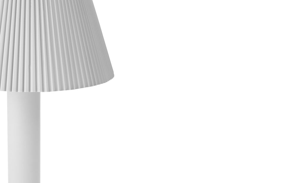 Cellu gulvlampe - hvid