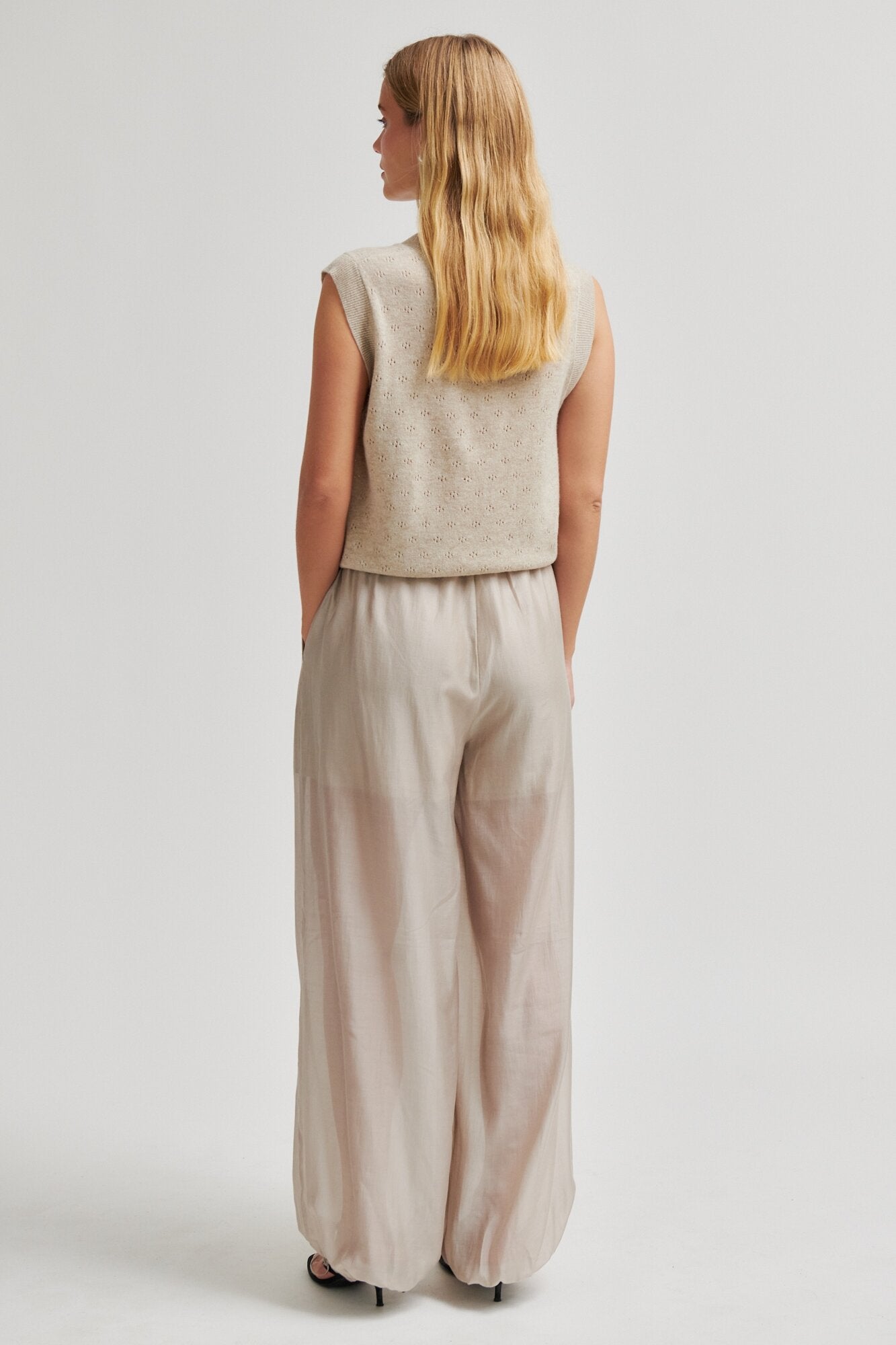 Amala strikvest - Plaza Taupe