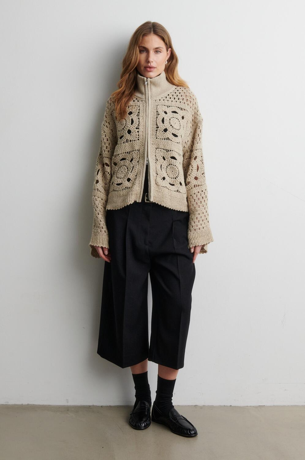 Crosette cardigan - Camel