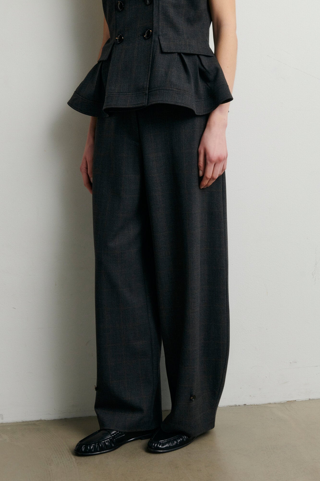 Anjou habitbukser - Dark Grey Melange