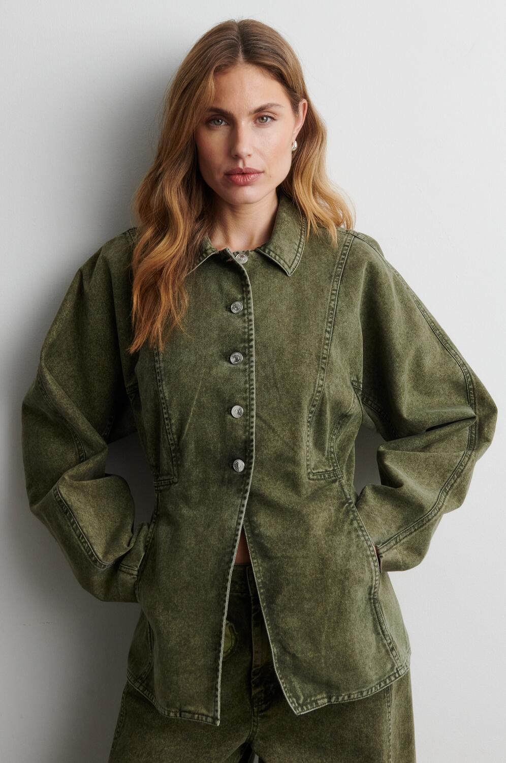 Jaye denimjakke - Green Denim
