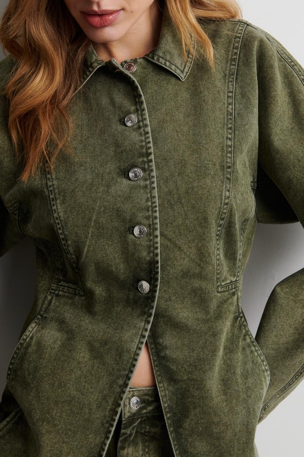 Jaye denimjakke - Green Denim