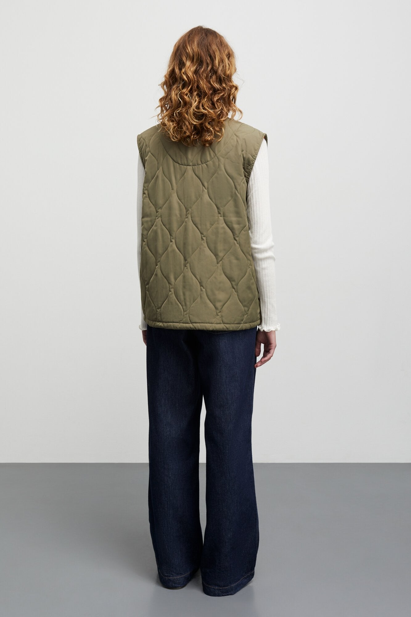 Poly Twill Ayla quiltet vest - Kalamata